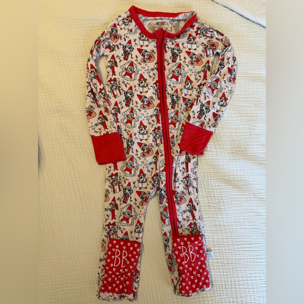 Birdie Bean Bluey Christmas Convertible Romper